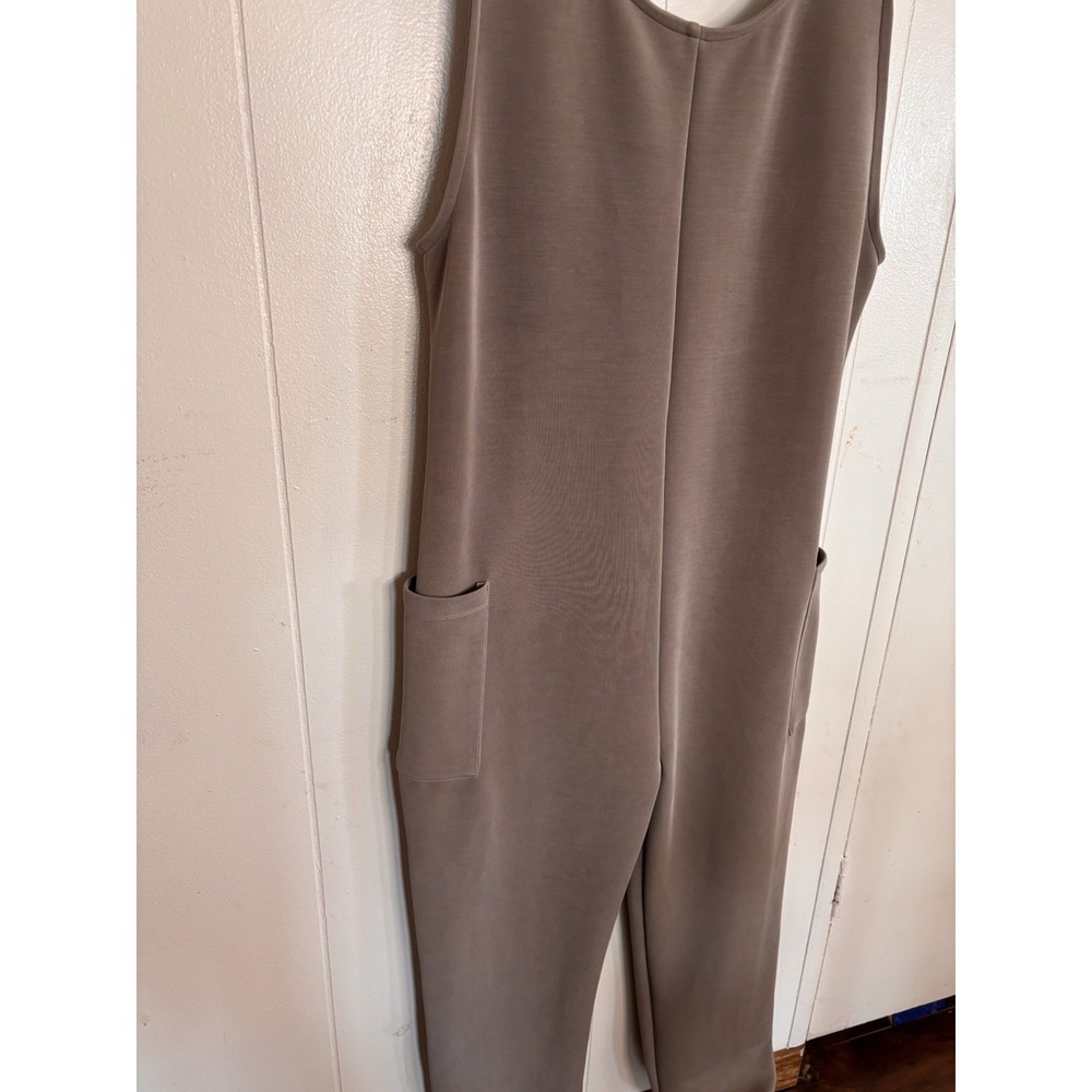 Spiritual Gangster Women's XS Klum Jumpsuit‎ Sleeveless One Piece Taupe Stretch - Picture 3 of 7
